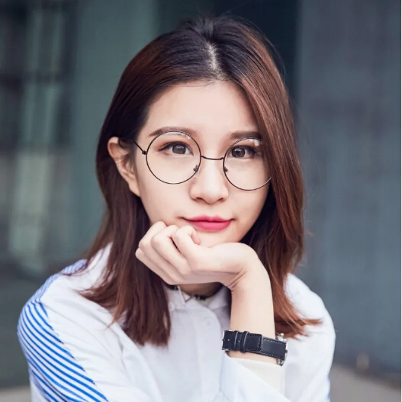 

New Round Spectacle Reading Glasses For Metal Frame Glasses Plain Mirror Presbyopia Male Female Glass Frames