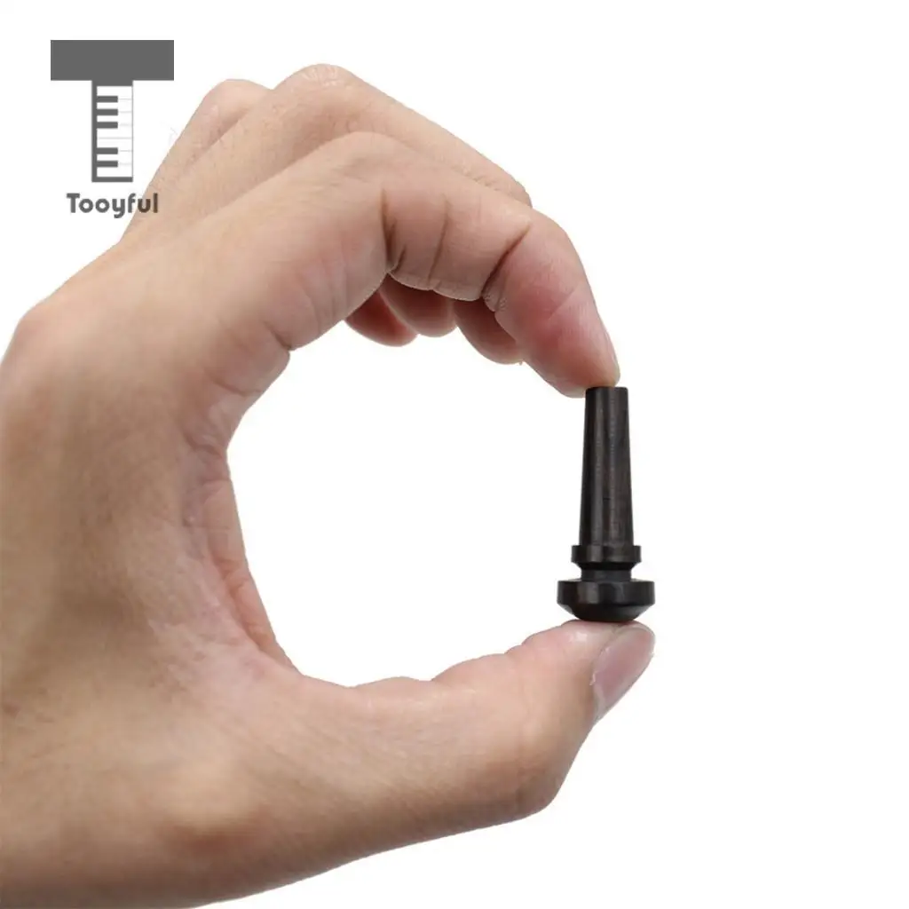 Tooyful Finest Ebony Violin Fiddle Tail Nail Fasten Tailpiece Black for 3/4 4/4 Size Violin Replacement Parts