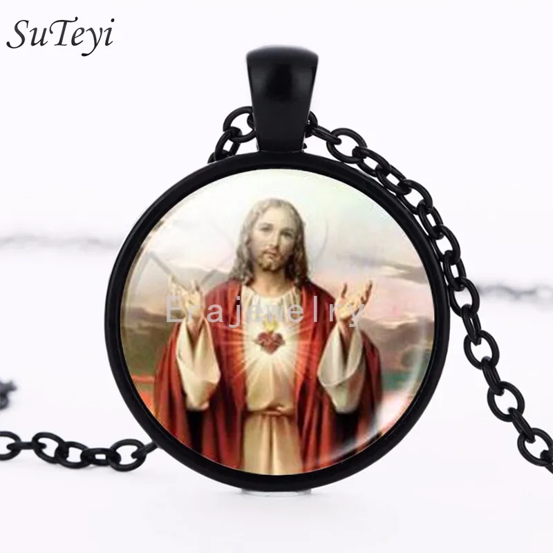 Jesus pendant circle best sale