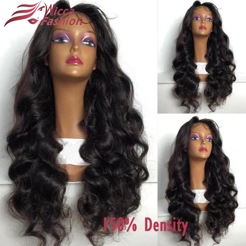 

Density 150% 8A Glueless Full Lace Wigs Brazilian Virgin Hair Body Wave Glueless Lace Front Human Hair Wig For Black Women
