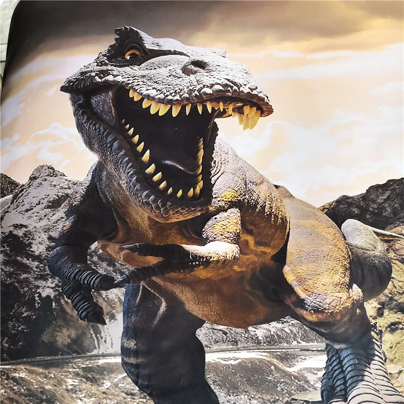 Fanaijia عالية الجودة 3d ديناصور الفراش مجموعة ملكة حجم حاف تغطية مجموعة مع المخدة الملك bedline بوي نوم أفضل هدية