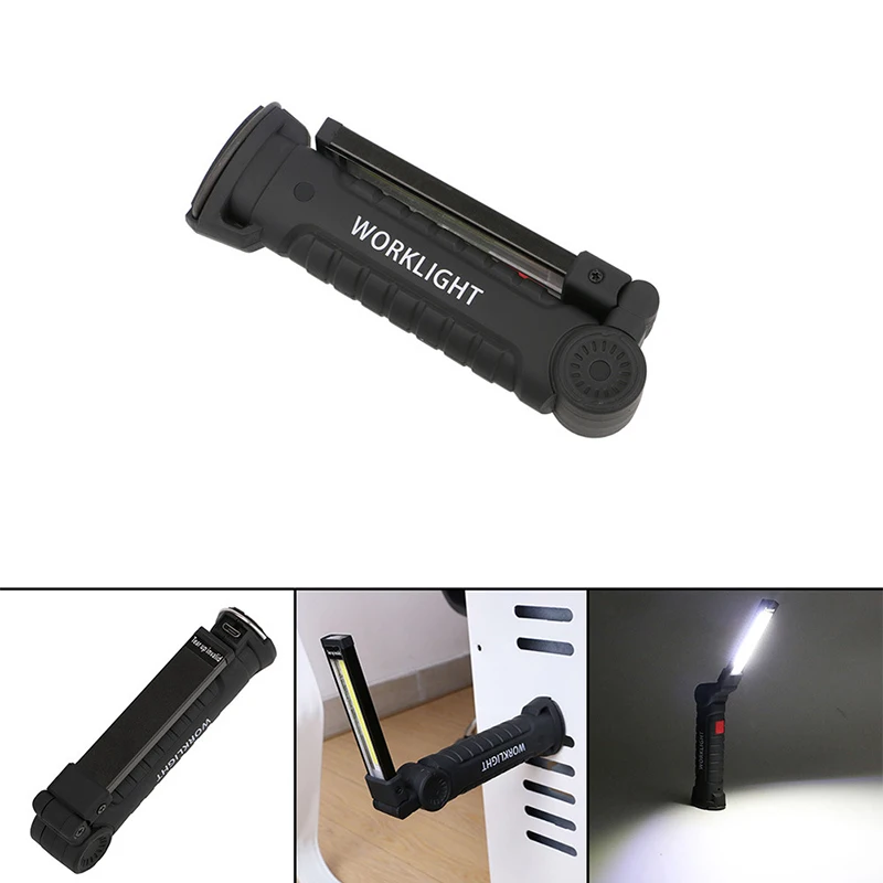 1* COB светодиодный светильник USB Перезаряжаемый встроенный аккумулятор светодиодный светильник с магнитом портативный флэш-светильник Открытый походный Рабочий фонарь
