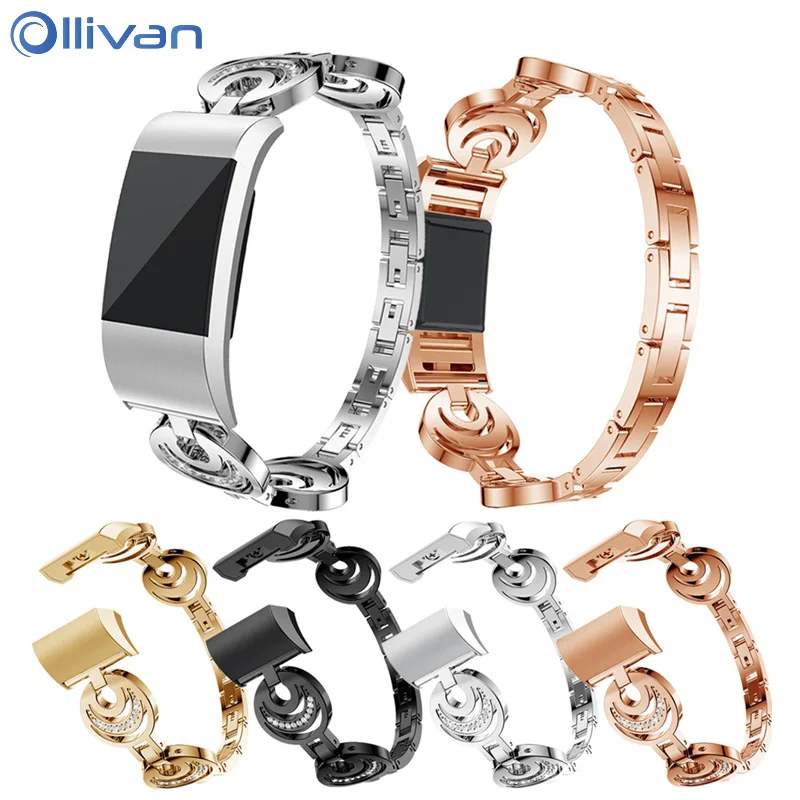 

NEW Metal strap for fitbit charge 2 band Smart bracelet Accessories Stainless Steel Fashion Strap Bands for Fitbit Charge2 Watch
