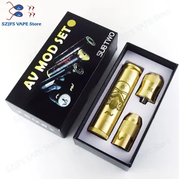 

NEWEST AV Trooper Mod free shipping Set e cigarette mechanical mod kit for 510 thread 18650 battery Full Mech Able Storm Kit VA
