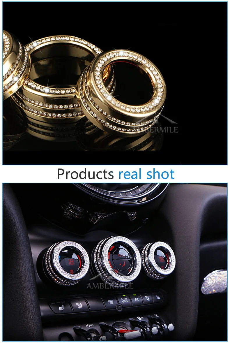 Car Console Multimedia Knobs Covers Interior Decoration for BMW Mini Cooper F54 F55 F56 F57 F60 Countryman Accessories (4)