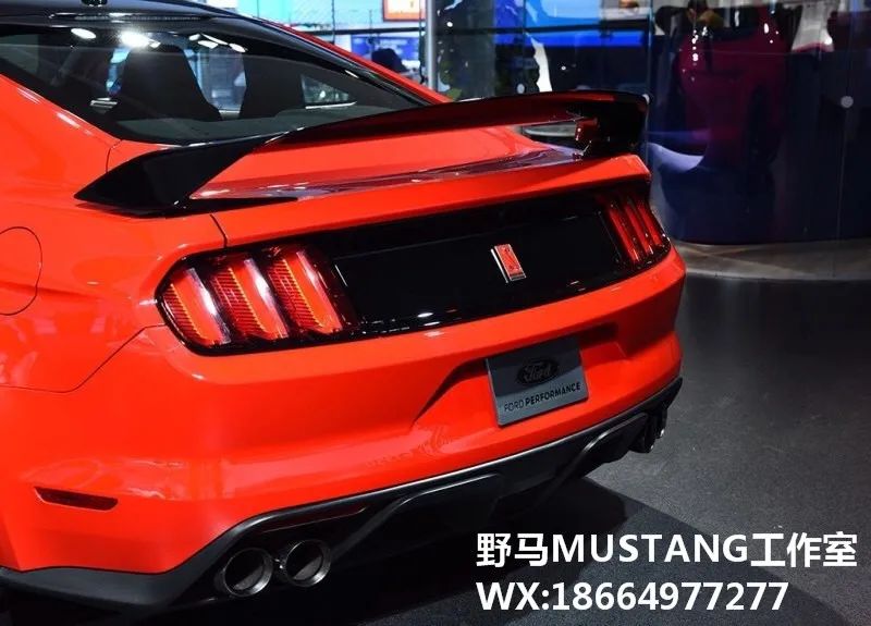 Подходит для Ford Mustang- GT350 изменение углеродного волокна заднее крыло задний спойлер крыло