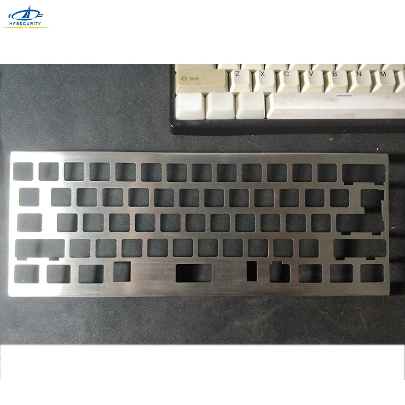 HF механическая клавиатура чехол DIY Металлические клавиши на клавиатуру доска для