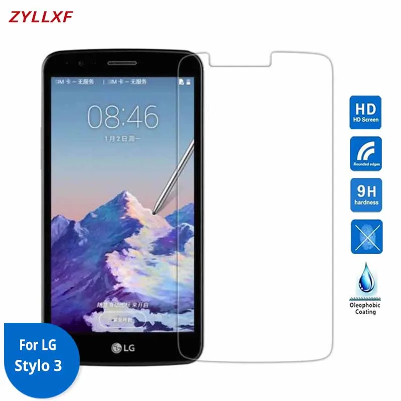 Для LG Stylo 3 Закаленное стекло Премиум Защитная пленка для экрана 9H 2.5D 0 26 мм на