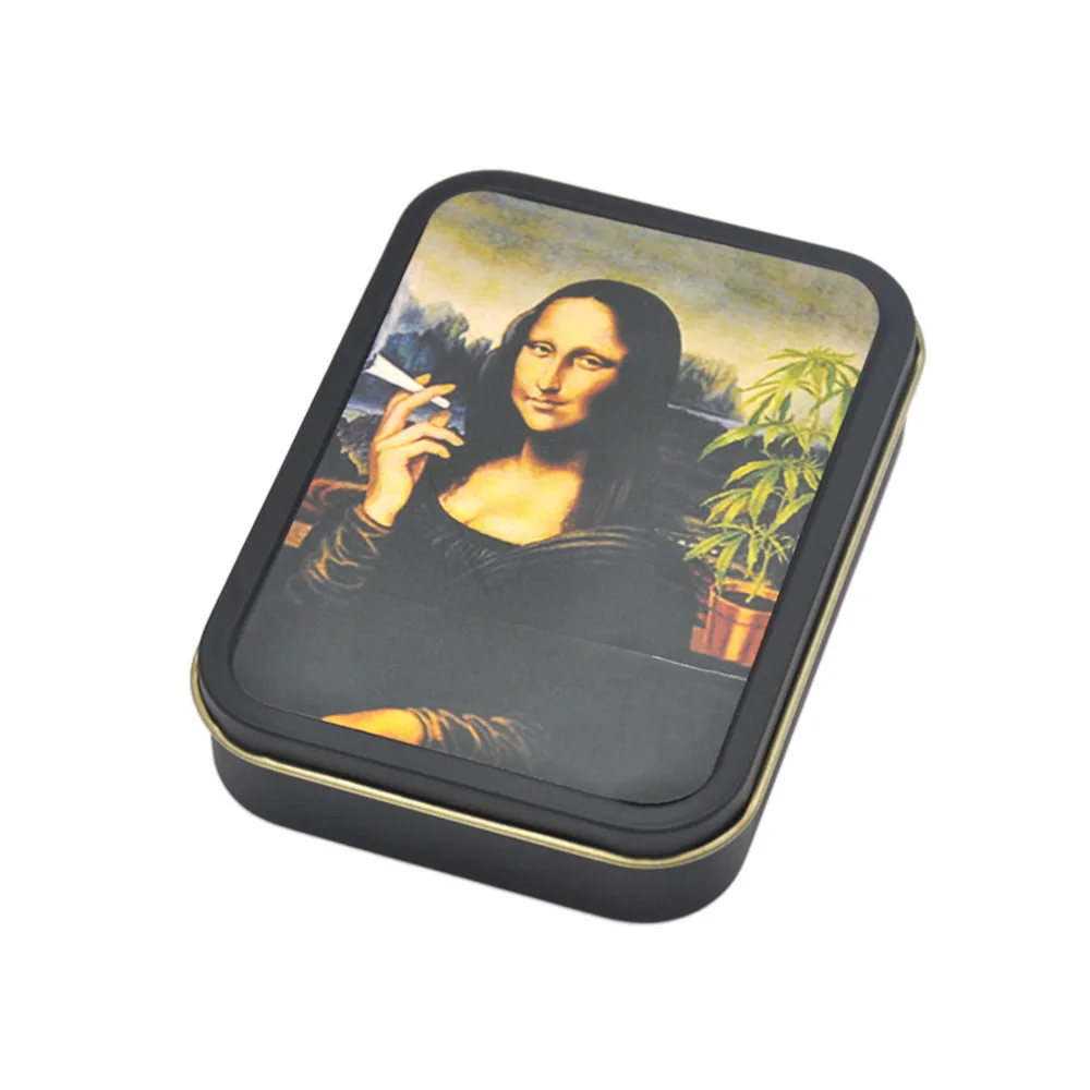 Smoking Metal Tobacco Box Cigarette Case Cigar Tobacco Holder Pocket Box Storage Container Gift Box Hot Sale - Цвет: Type 3