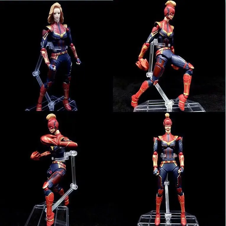 Marvel Мстители конец игры капитан Марвел соединение из ПВХ подвижная фигурка