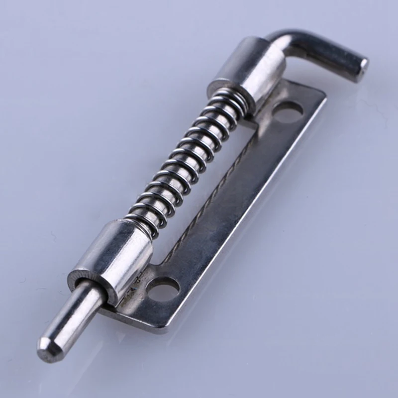 1Pc 9cm Long Silver Stainless Steel Door Latch Sliding Lock Barrel Bolt Latch Hasp Staple Gate Safety Lock images - 6