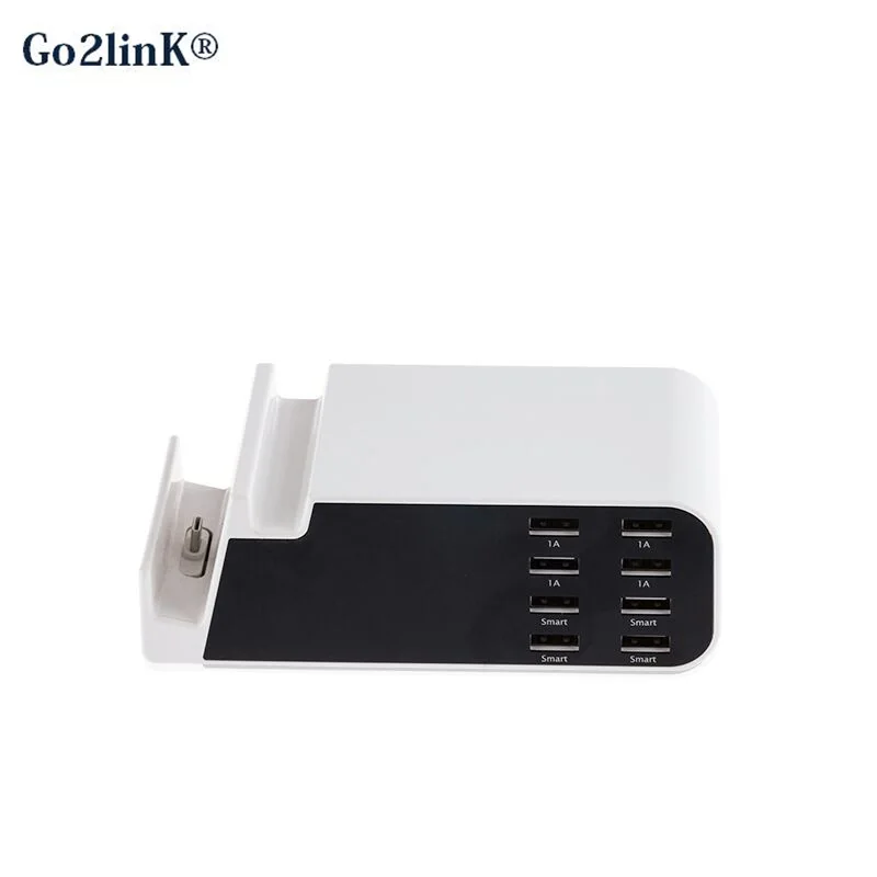 

Go2linK Desktop Data Sync Type-C USB Cable Charger Station 8 USB Charging Dock with Phone Stand