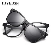 Hjybbsn homens óculos de moda miopia óptica computador quadro design da marca simples óculos de olho retro grau feminino