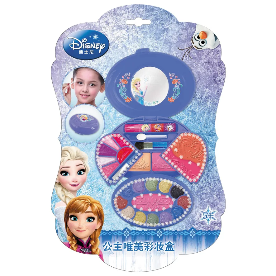 2019 nouveau Disney jouets de maquillage pour enfants rêve princesse poudre boîte maison jouets soluble dans l'eau cosmétiques pour enfants F