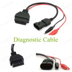 Диагностический Соединительный адаптер автомобиля диагностический кабель 3 Pin 16 Pin OBD2 Интерфейс адаптер для Fiat Высокое качество кабель