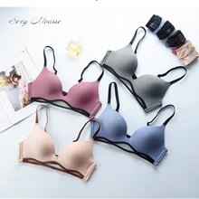 Сексуальный мусс бюстгальтер и трусы наборы удобный пуш-ап элегантное сексуальное женское белье Беспроводная чашка B бесшовное новое поступление