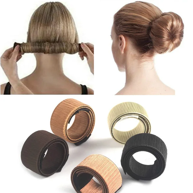 

1 Pcs Maker Women Girls Kids Magic Hair Styling Donut Bun Maker Former Twist Hairstyle Clip DIY Doughnuts Hair Bun Tools