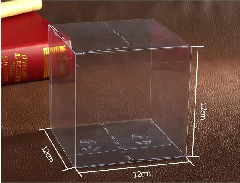 30pcs 121212cm clear plastic pvc boxes packaging for giftcandycosmeticcakecrafts display