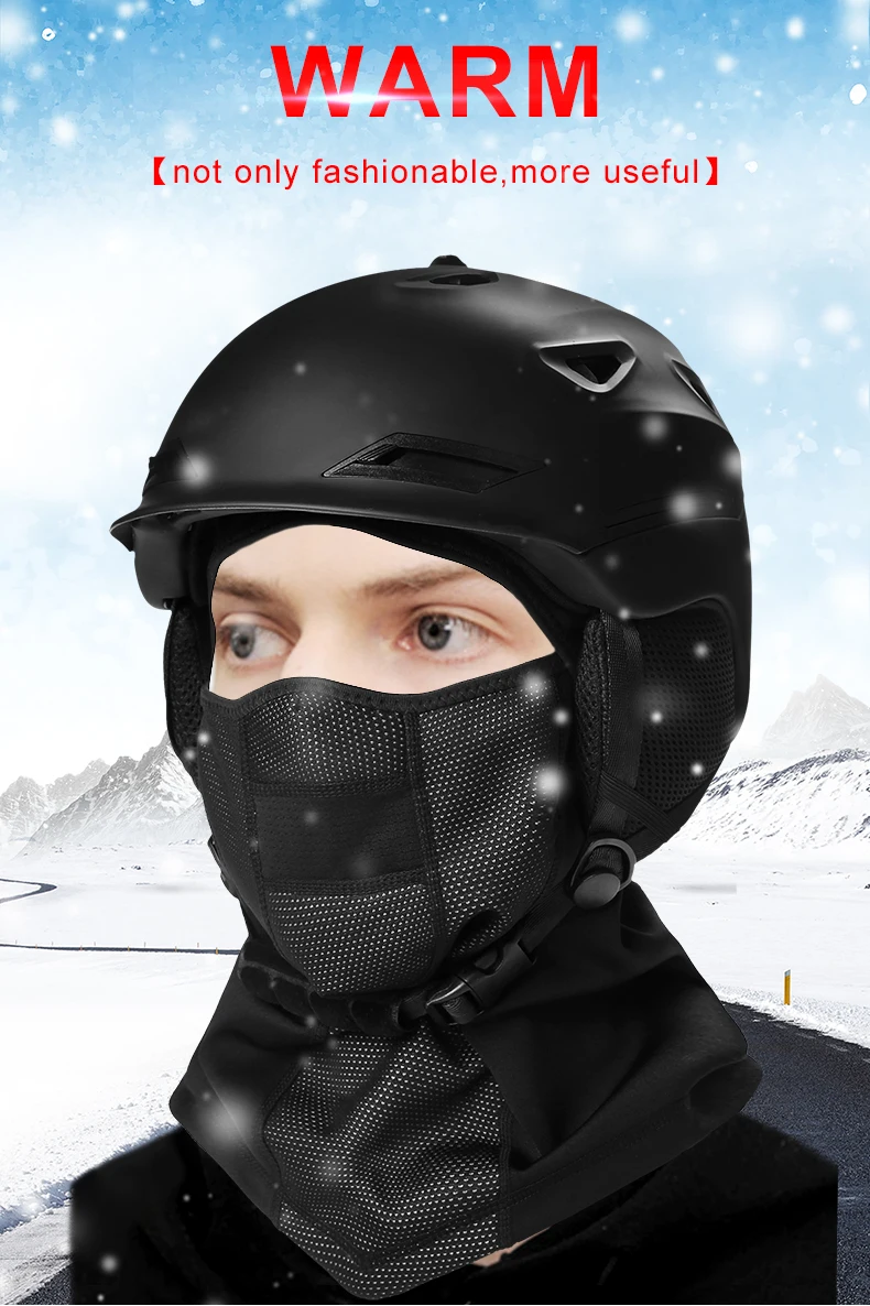 INBIKE зимняя велосипедная Кепка, Флисовая теплая Ветрозащитная маска для лица, Балаклава для катания на лыжах, рыбалки, катания на коньках, головной убор