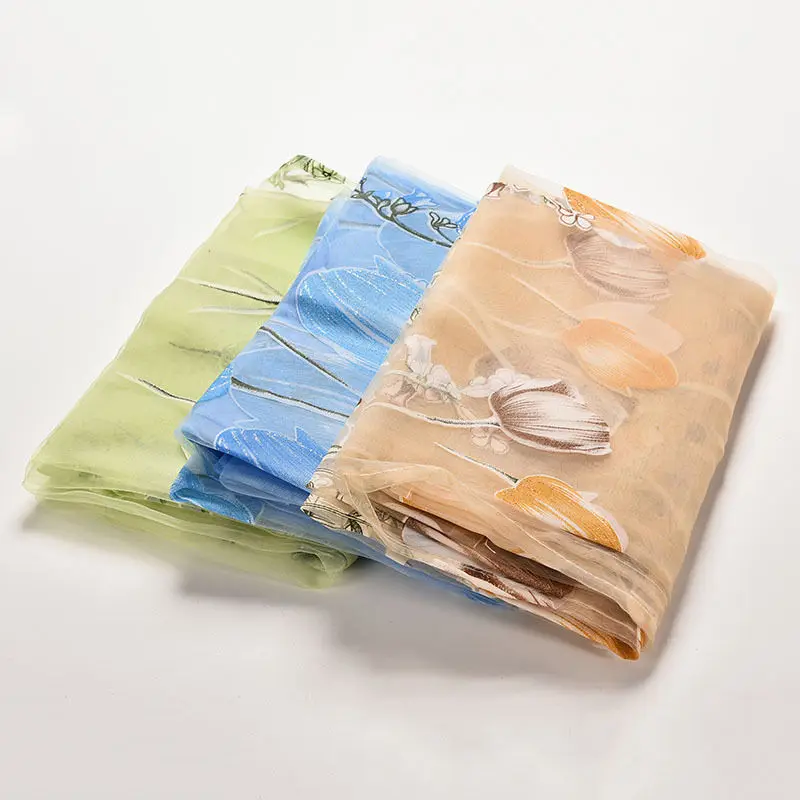 Купить 1 ШТ. 1 м * 2 м окна шторы чистой вуаль тюль для фуршета спальня ...