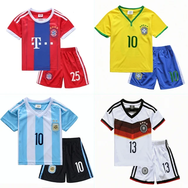 2015 Kids Clothes Clothing Set Baby Boy Clothes Boys Sets Soccer