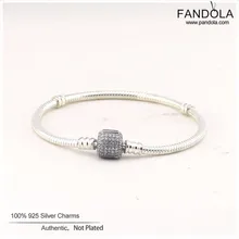 CKK браслеты из стерлингового серебра 925 пробы с подвеской для женщин, 925 Серебряный фирменный браслет с застежкой в виде сердца, ювелирные изделия, ювелирные изделия