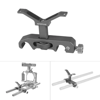

15mm Y-shaped Long Lens Support Bracket Height Adjustable Photography Rod Mount Adapter Compatible for TITAL