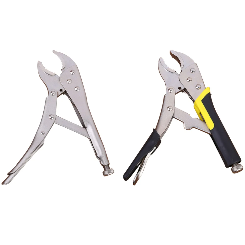 

10 inch Round Mouth C-type Pliers Carbon Steel Welding Tool Adjustable Straight Jaw C Clamp Locking Mole Vice Grips Pliers