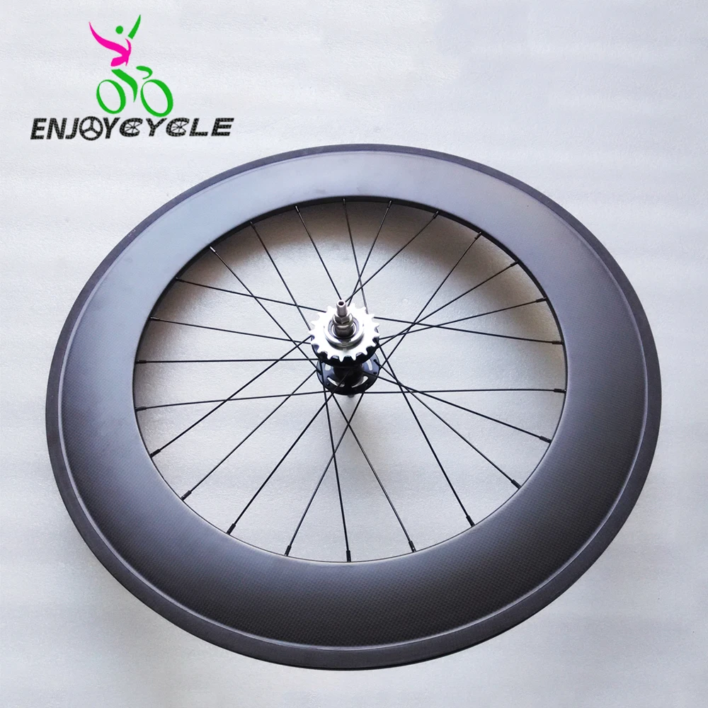 carbon fixed gear wheels 88mm wheelset 3k matte clincher wheel 700C light weight full carbon