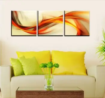

HOME DECOR High Precision wall printing Set of 3 Flying rainbow Stretched canvas oil painting printer Ready to Hang