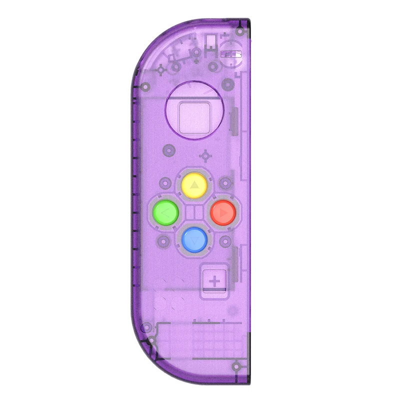 Фиолетовый, зеленый, красный корпус, сменная Крышка для kingd Switch Joy-Con Shell для NS Joy Cons, пластиковый чехол, аксессуары - Цвет: Purple left joy con