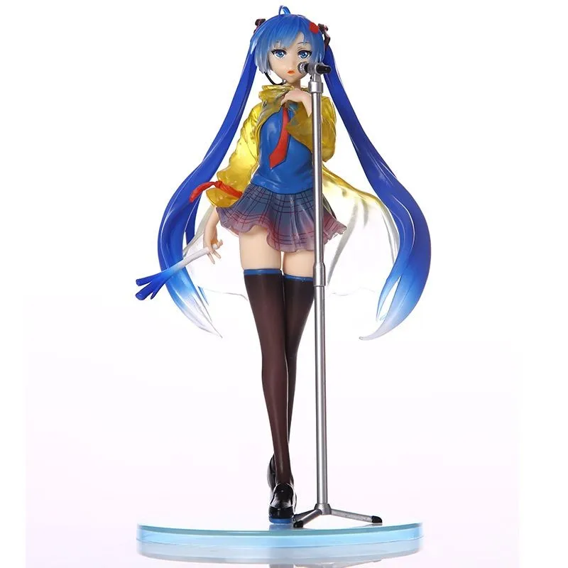 Anime-Volcaloid-Hatsune-Miku-Figure-Toys-Doll-23cm-Singing-Rain-Miku-PVC-Action-Figure-Collection-Model