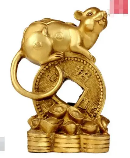 Brass Monkey Mouse Chinese Living Room Home Crafts of Zodiac Mice | Дом и сад