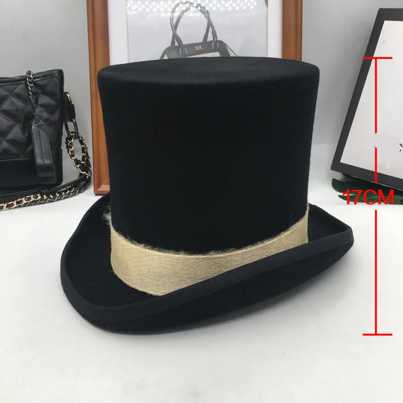 British wind in Europe and the gentleman cap stage performance top hat retro fashion and personality President hat cap trilbies Fedoras