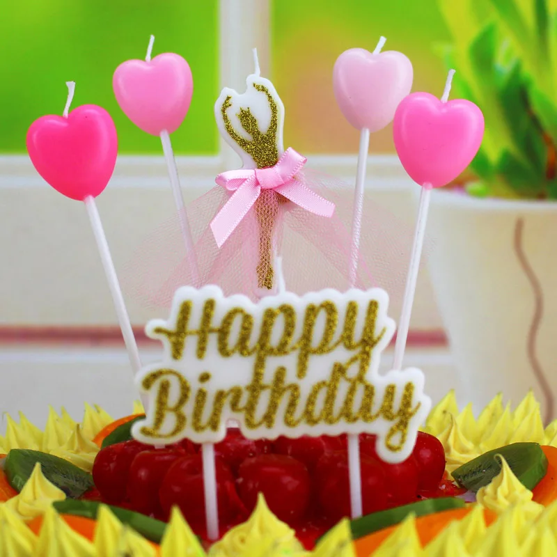 Вечерние палочки для торта, для детей, безопасные, с изображением пламени, с днем рождения, со звездами, дизайн, любовь, сердце, на день рождения, на свадьбу