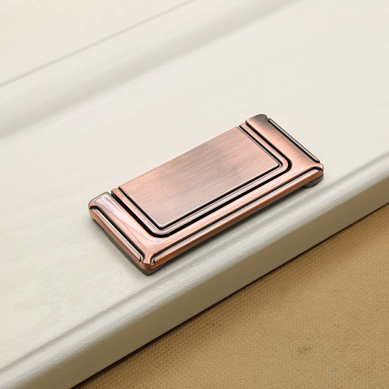 10pcs Zinc Alloy Hidden Cabinet Door Handles 64mm Recessed Pull