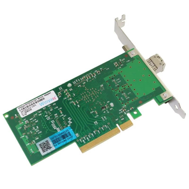 PCIe X8 10 гигабитная волоконная Ethernet карта одномодовый 1310 нм км LC оптический