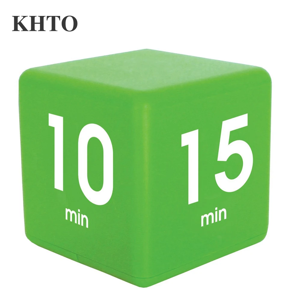 KHTO Kitchen Timer The Miracle Cube Timer, 5, 15, 30 and 60 Minutes for