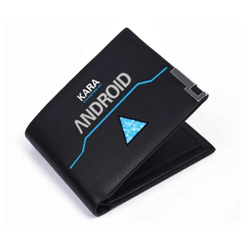 

Detroit : Become Human Luminous Card Wallet Purse Bag PU Leather Printing Short Wallet Cartoon Money Bag Card Holders Long Purse