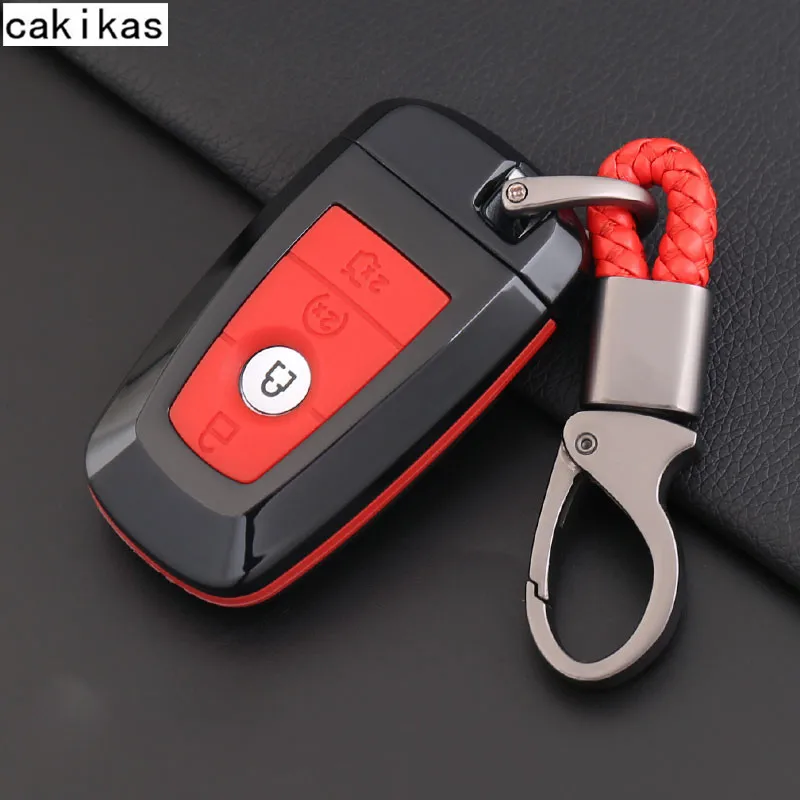 ABS автомобильный Стайлинг чехол для ключей Fob Ford Focus 2 3 ST Mondeo Kuga Fiesta Ecosport Ranger Escape