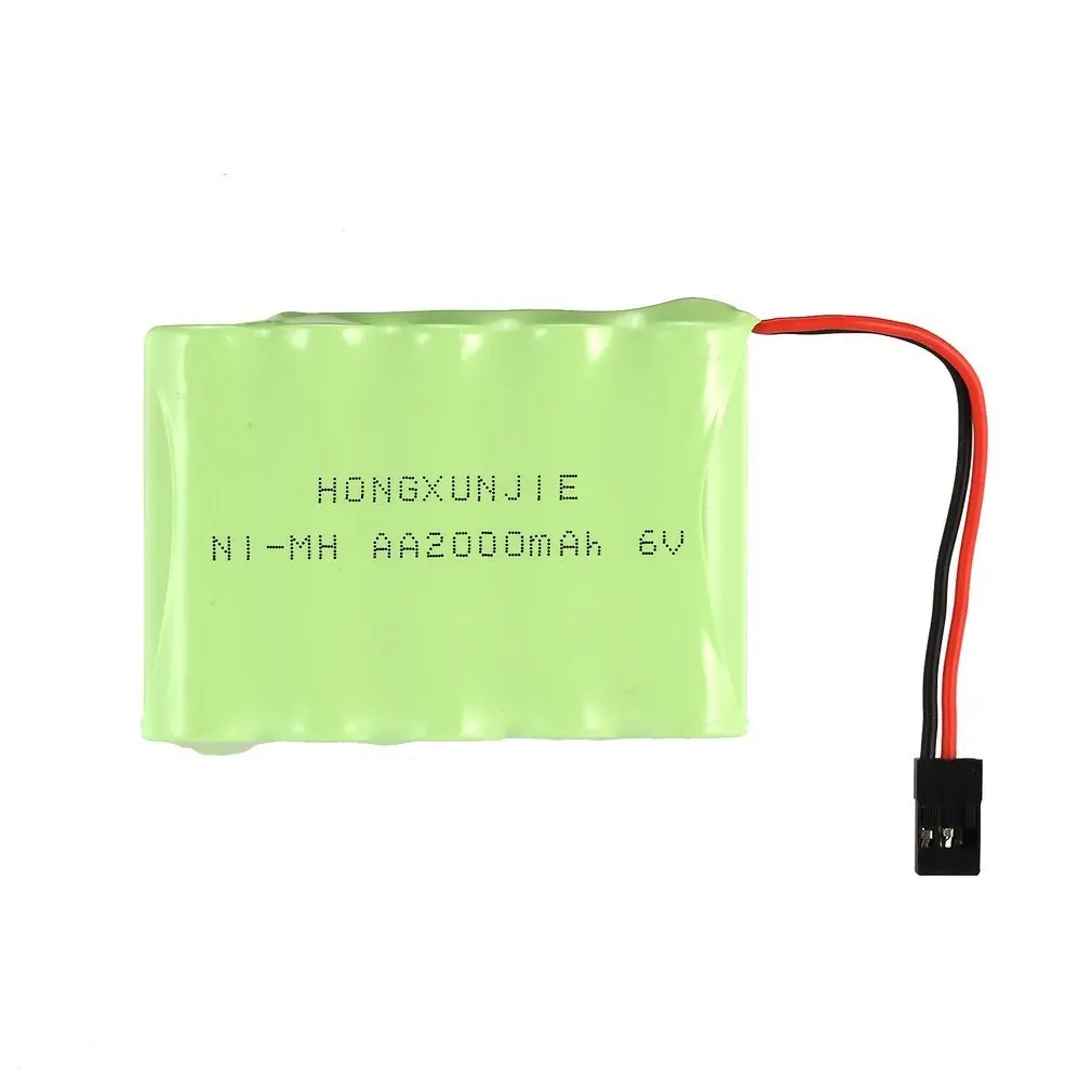 

5S 6V AA 2000mAh NiMH Batteries Rechargeable Side Battery Pack for RX Receiver RC Cars Futaba Hitec JR