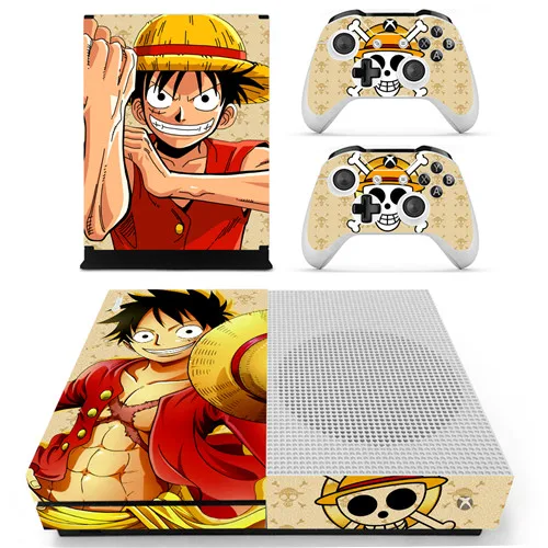 Аниме one piece Луффи кожи наклейка для Xbox One S консоль и контроллеры для Xbox One тонкая кожа стикер s винил - Цвет: Ys-xboxoneS-0634