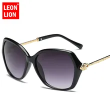 LeonLion, женские солнцезащитные очки с большой оправой, фирменный дизайн, роскошные классические солнцезащитные очки, вечерние, для путешествий, Lunette De Soleil Femme