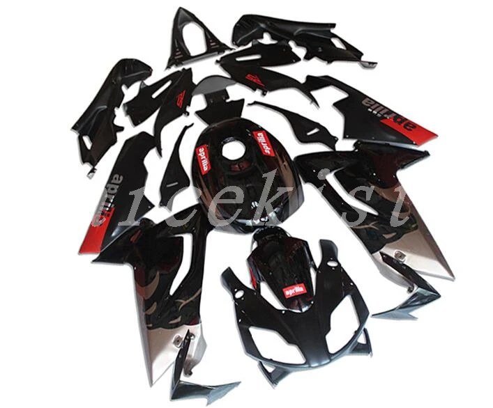 ABS Полный комплект обтекателя+ бак крышка подходит для Aprilia RS125 06 07 08 09 10 11 RS 125 2006 2007 2011 Обтекатели на заказ; цвет черный, серый