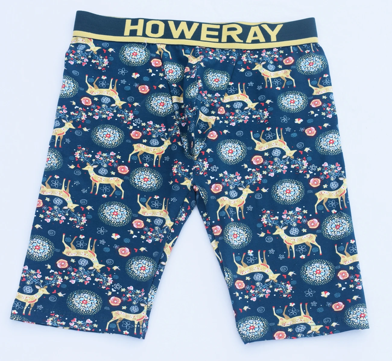 С разрезом howres Рождество цветной Лось Мужское нижнее белье 5 см домашняя Повседневная E679