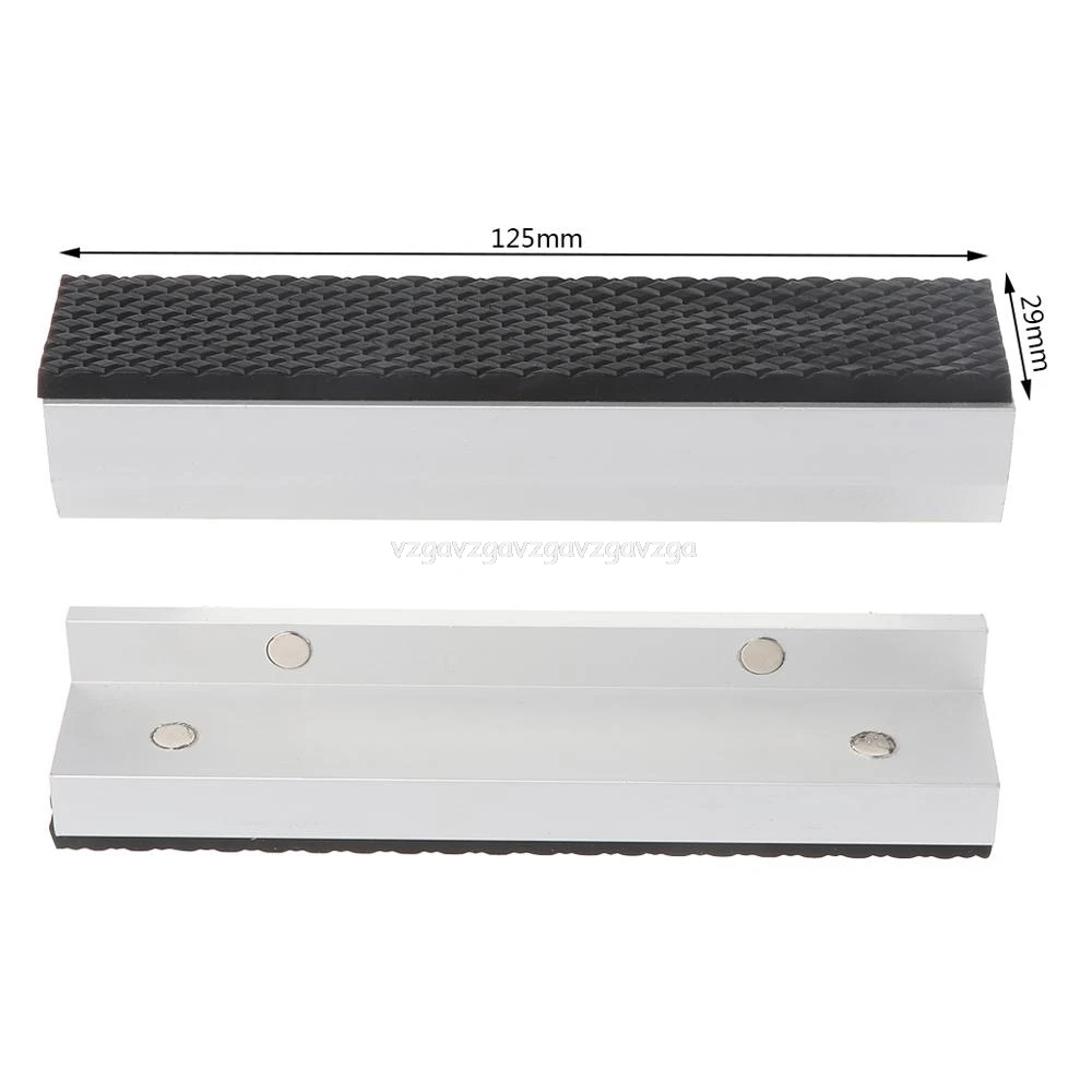 

125mm Magnetic Vise Rubber Protector Jaw Soft Jaw Protective Jaws Face Pads for Engineer's Vice Bench Vice Jy02 19 Dropship