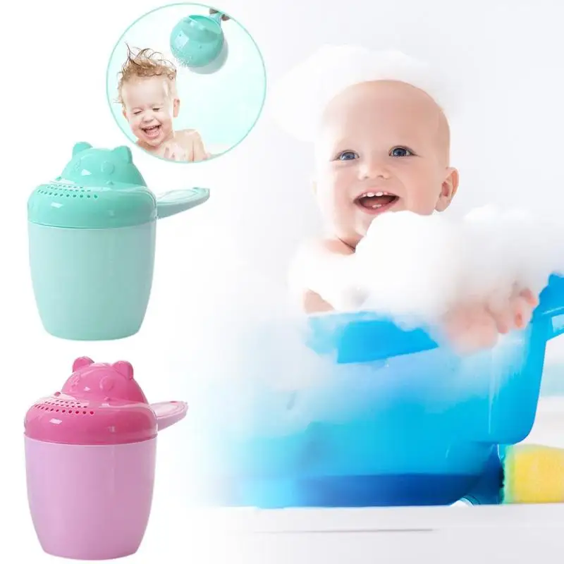 Детская душевая чашка с милым мультяшным рисунком для мытья волос, спринклерная насадка для ванны, инструмент для ванны, товары для душа, чашка для мытья детей