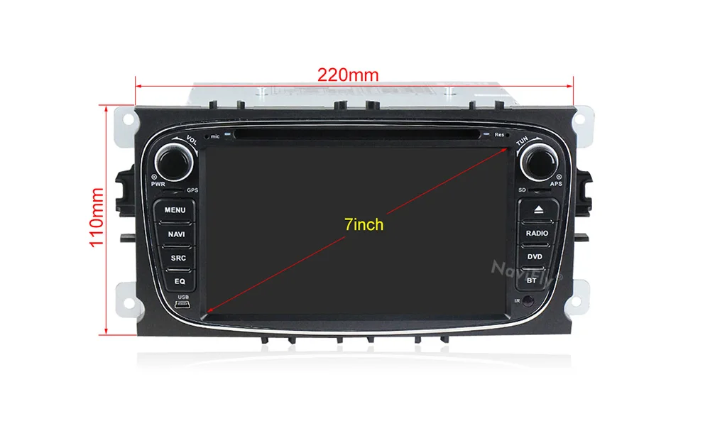 Perfect New Arrival! Android 8.1 system car dvd player for FORD/Focus/S-MAX/Mondeo/C-MAX/Galaxy support gps Navigation wifi bluetooth FM 10