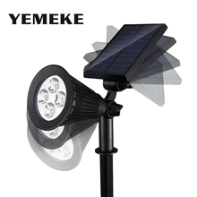 Открытый сад светодиодные лампы газона Водонепроницаемый IP65 двор огни низкая/высокая Солнечный свет белый/теплый белый /красный/зеленый/синий/RGB