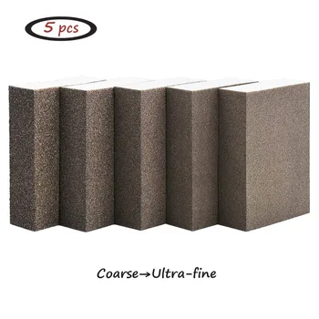 

5 Different Specifications Sanding Blocks Washable Reusable Sanding Sponge Coarse/Medium/Fine/Specialfine/Ultrafine